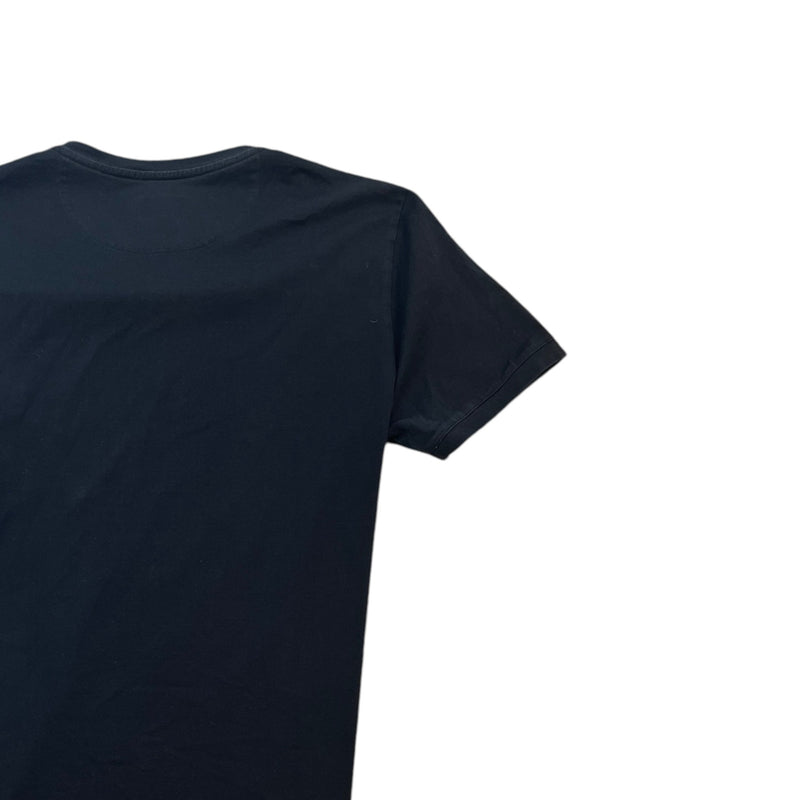 Men's Embroidered Monster Eyes T-Shirt Black Size M