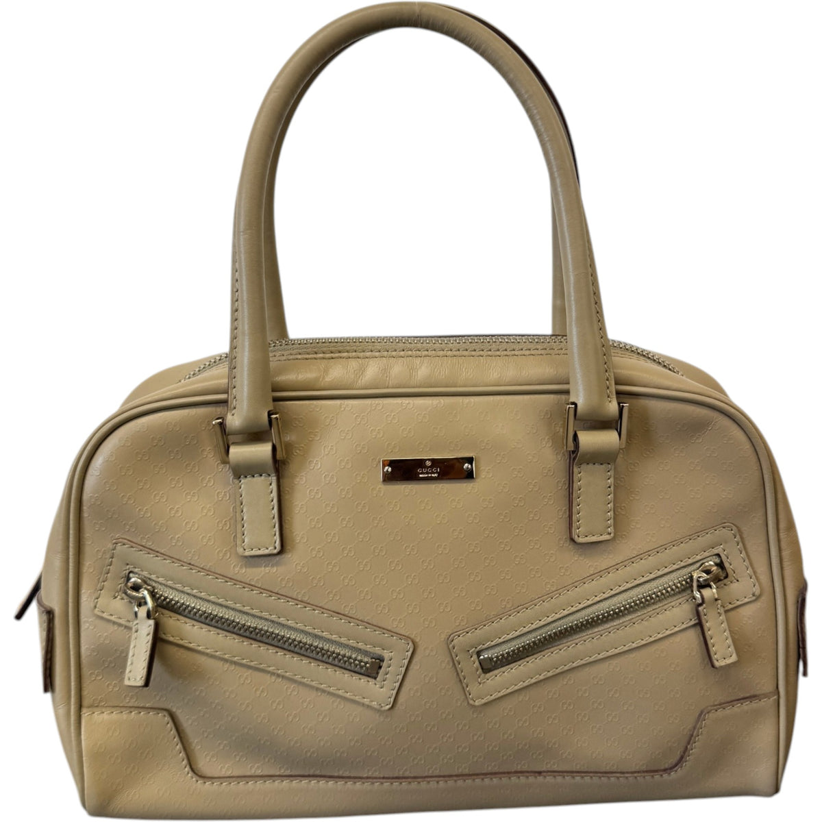 Women's Microguccissima Handbag Beige - Photo 1