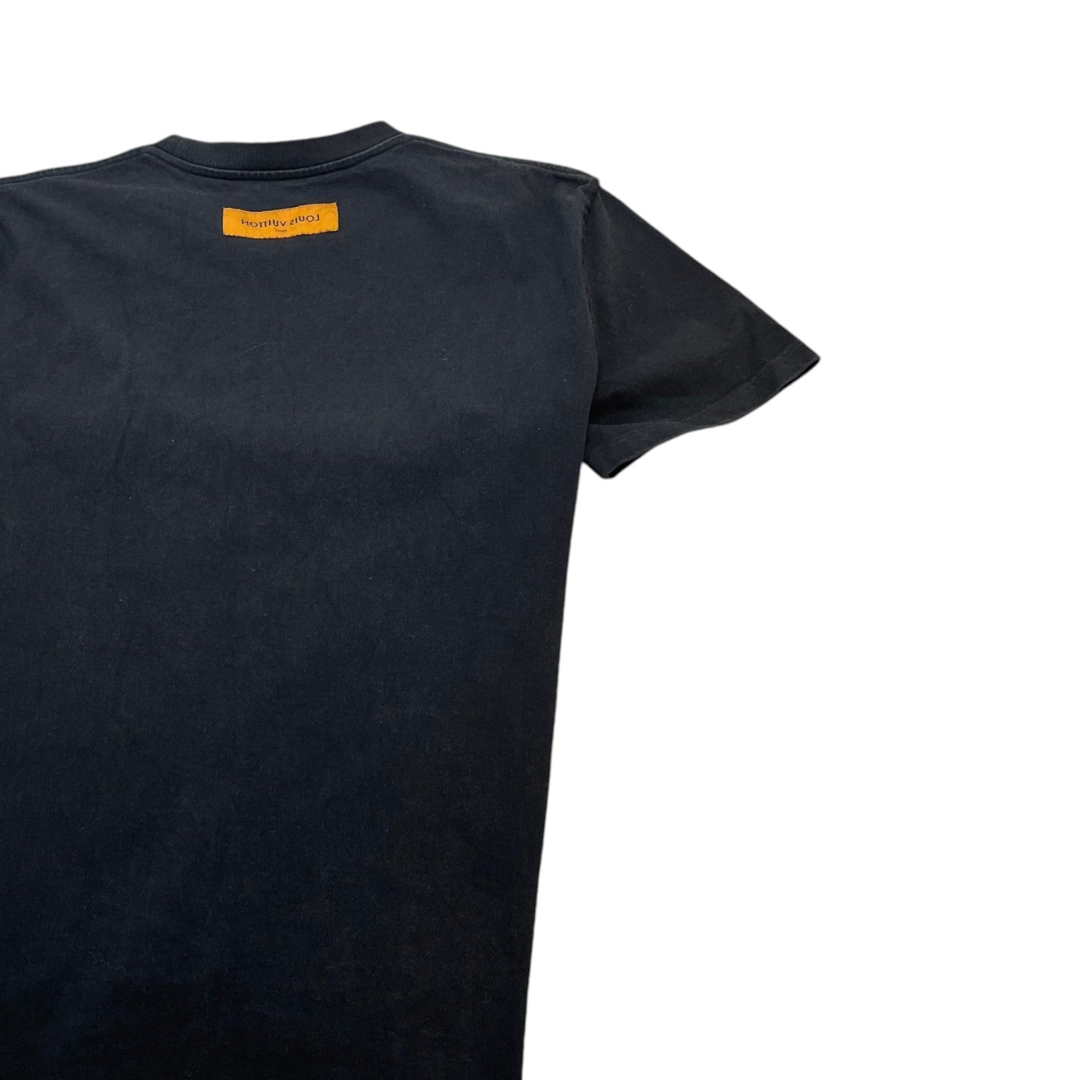 Men's Lv Spread Embroidery T-Shirt Black Size L - Photo 4