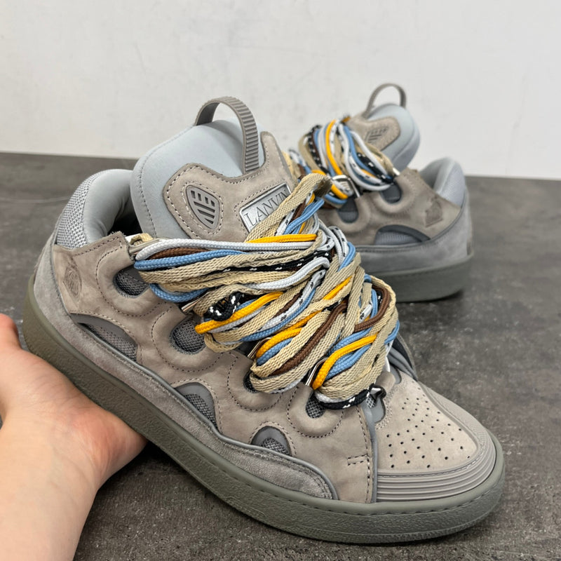 Men's Curb Low Trainers Grey Size EU 41 / UK 7