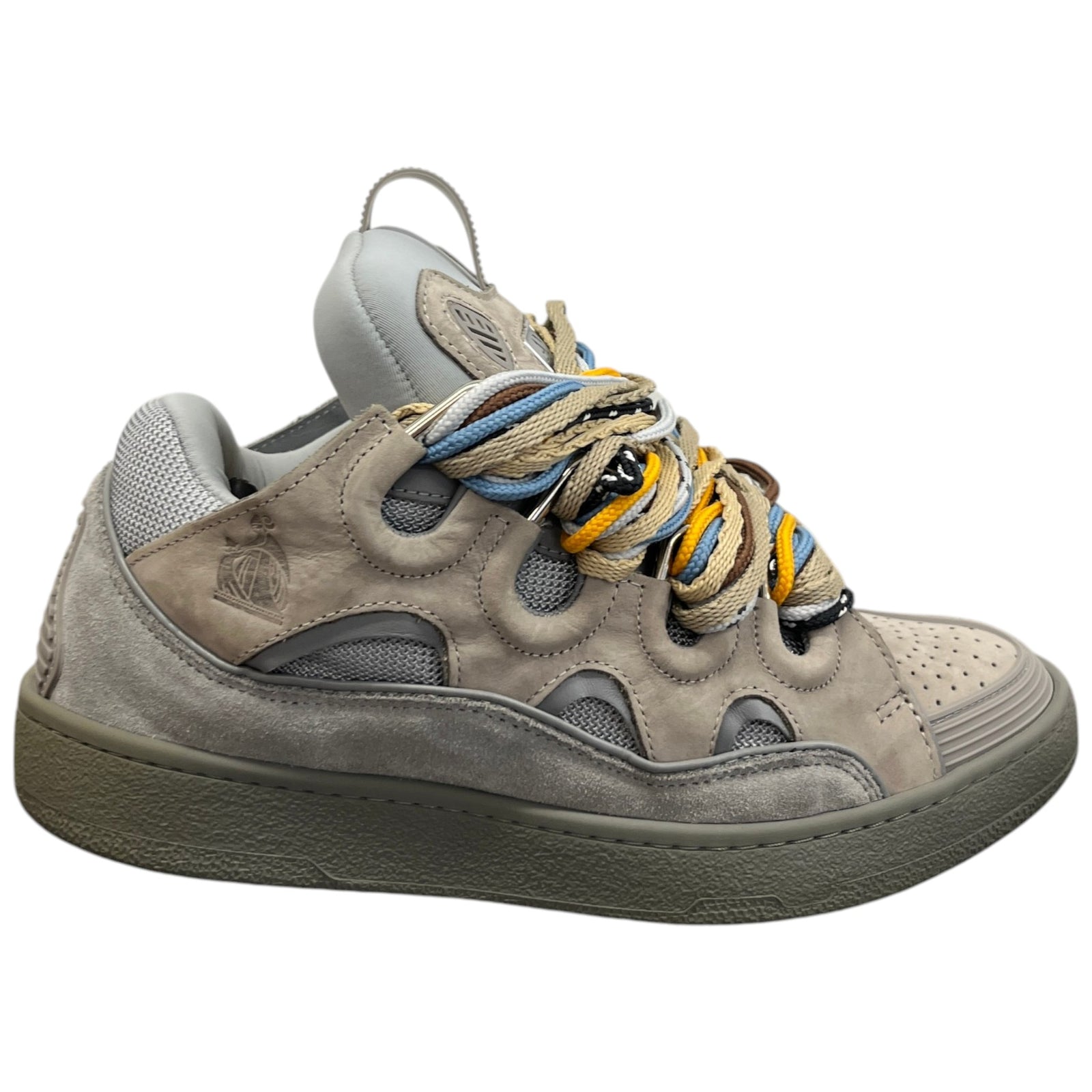 Men's Curb Low Trainers Grey Size EU 41 / UK 7 - Photo 1
