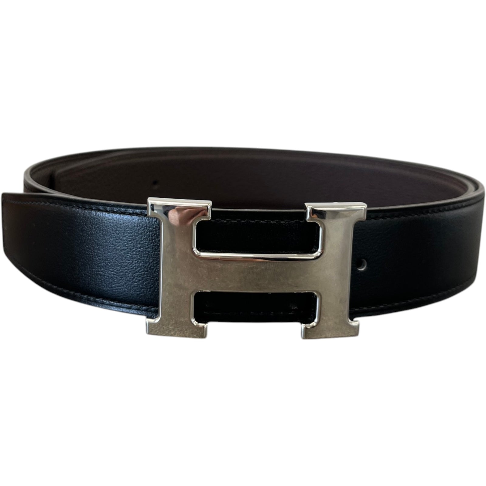 Men's Reversible H Belt Black Size Waist 28" - Photo 1