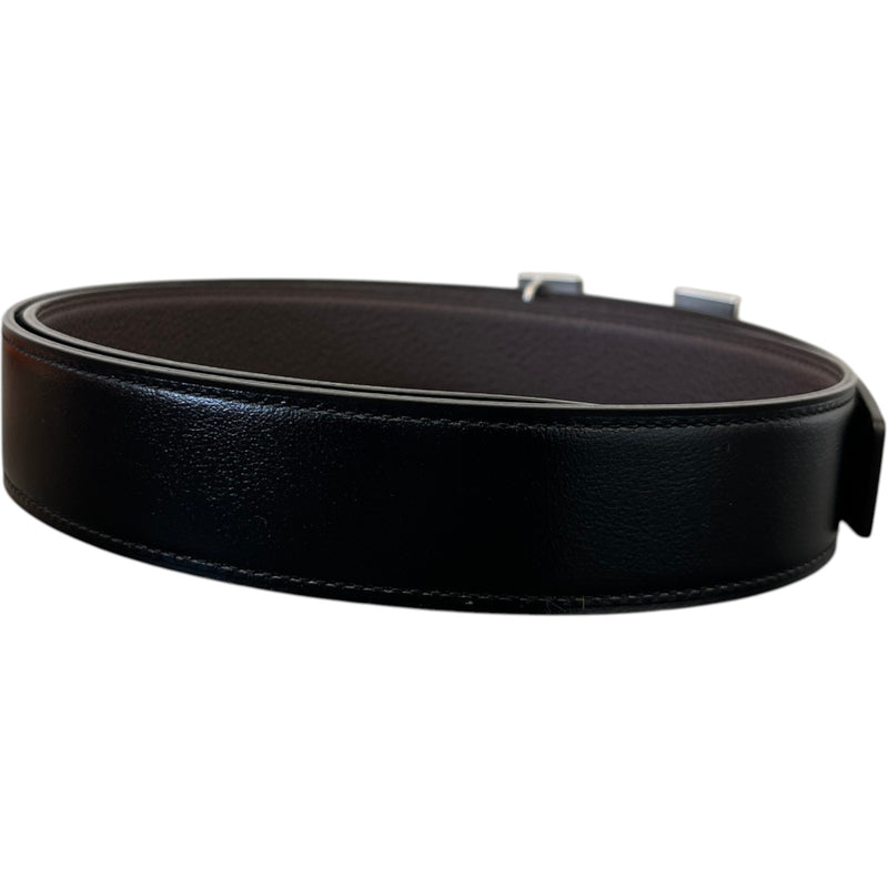 Men's Reversible H Belt Black Size Waist 28"
