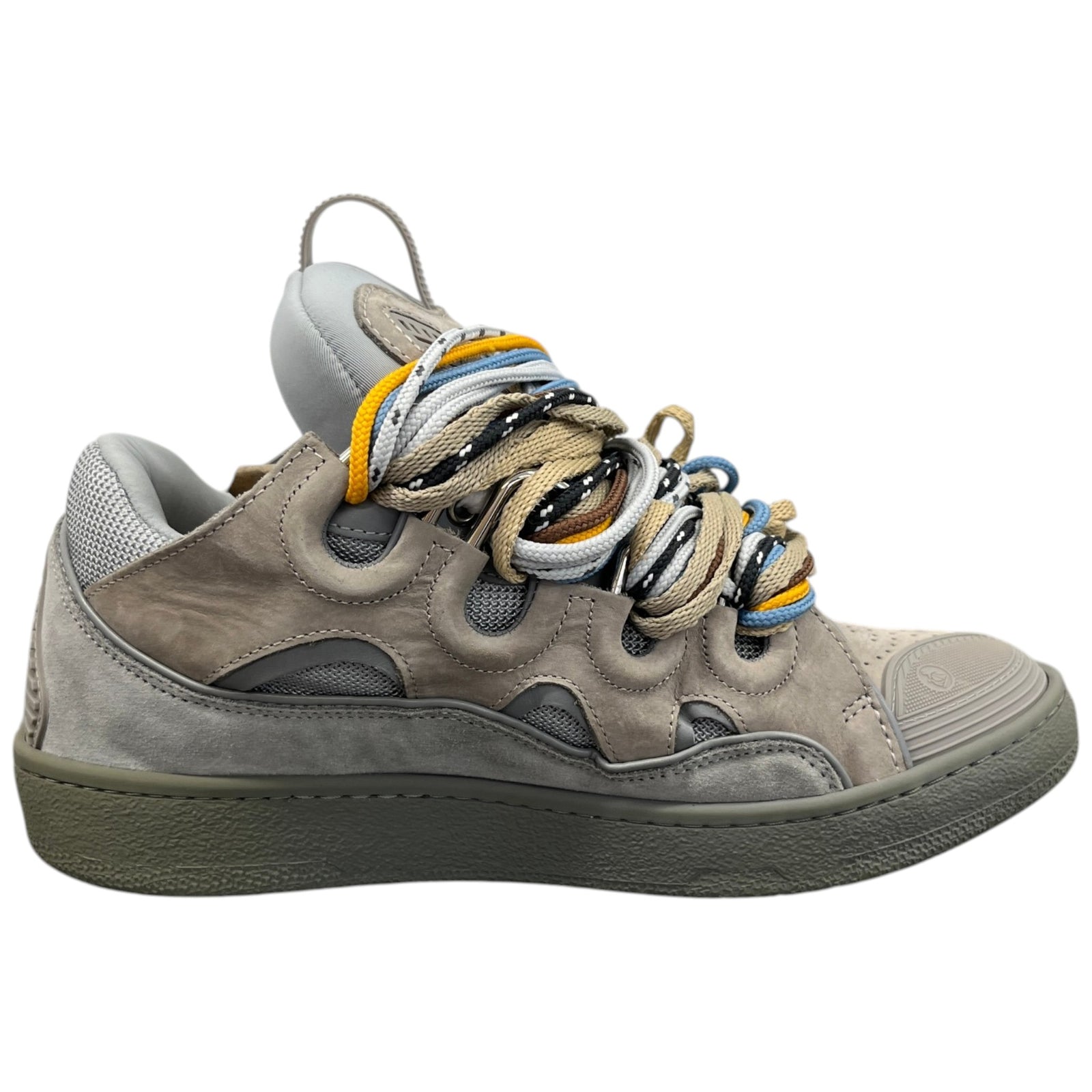 Men's Curb Low Trainers Grey Size EU 41 / UK 7 - Photo 4