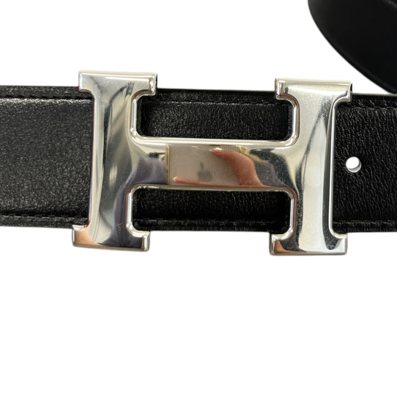 Men's Reversible H Belt Black Size Waist 28"