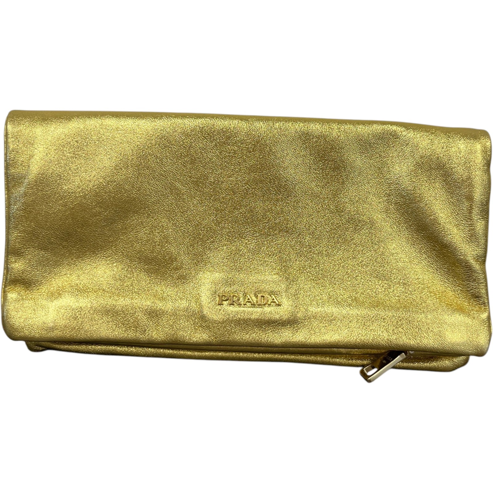 Women's Metallic Envelope Clutch Gold - Photo 1