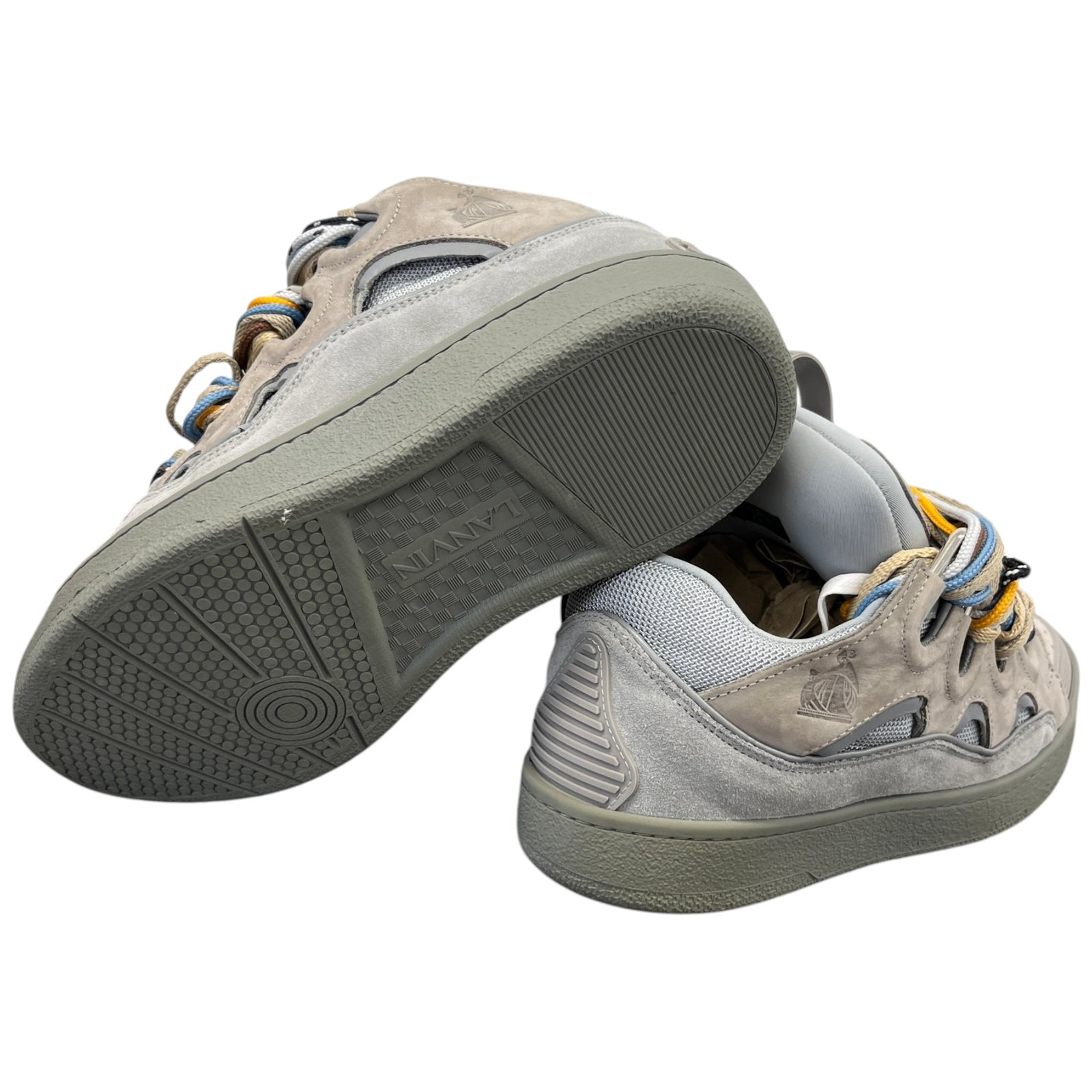 Men's Curb Low Trainers Grey Size EU 41 / UK 7 - Photo 10