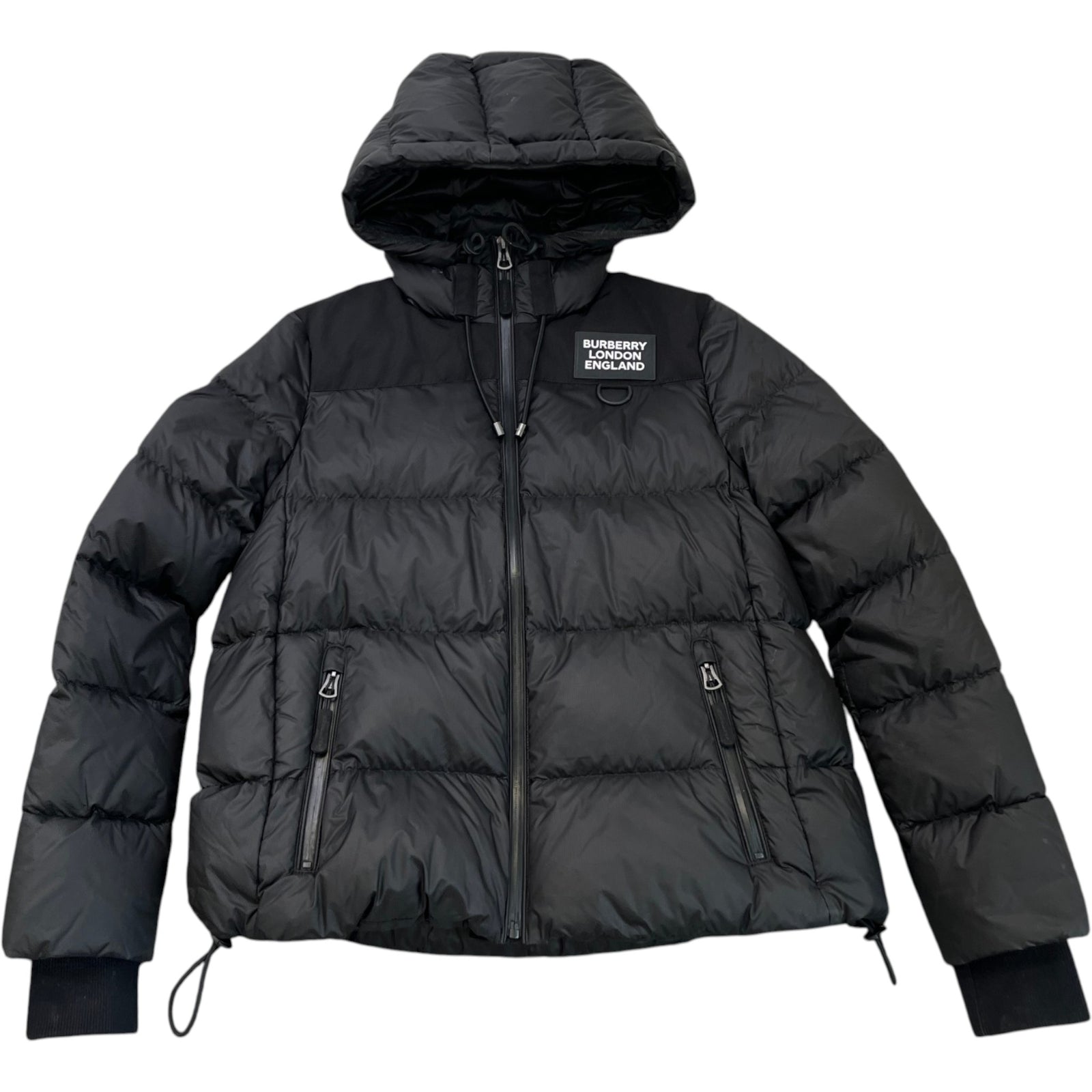 Women's Logo Patch Down Jacket Black Size S - Photo 1