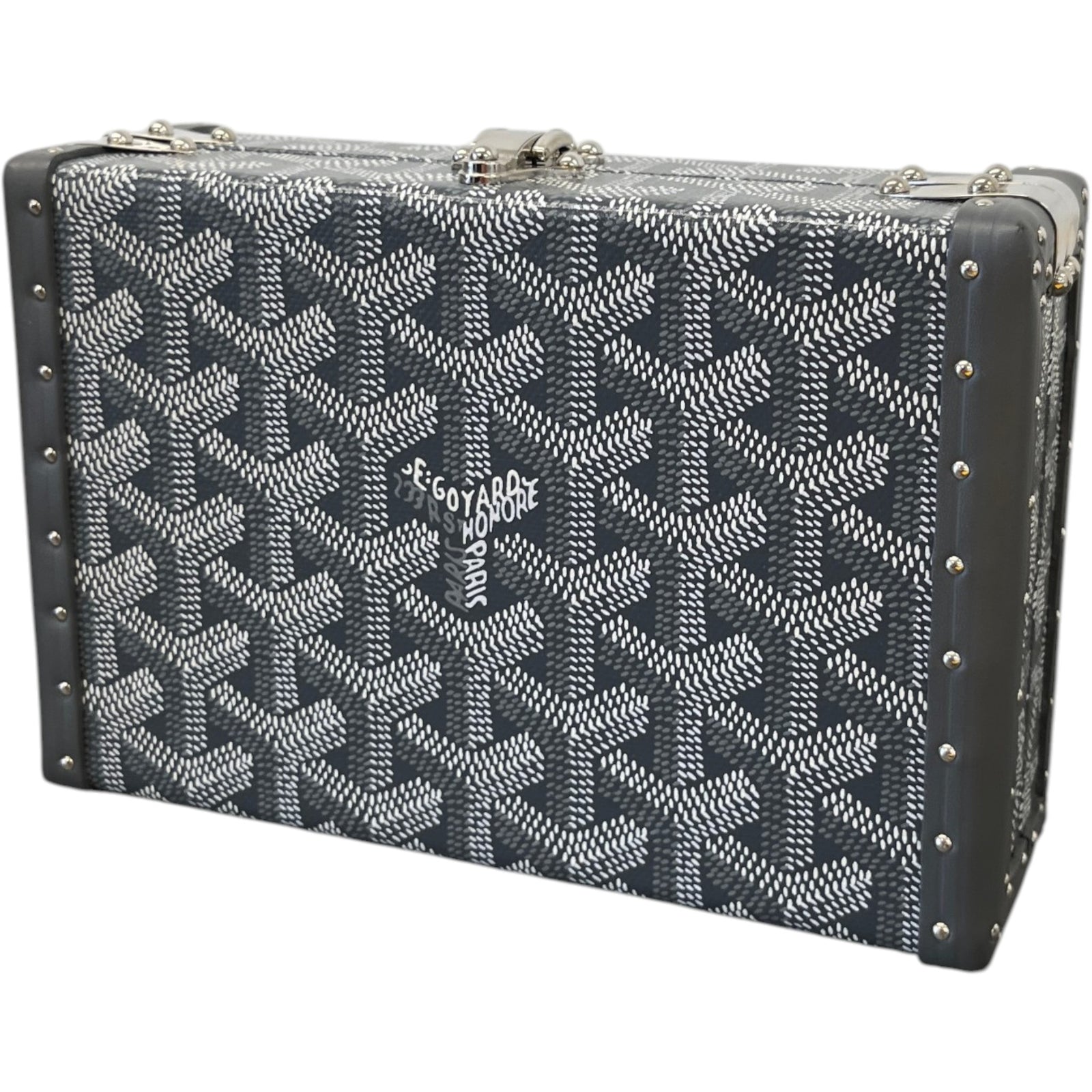 Men's Goyardine Printed Trunk Bag Grey - Photo 5