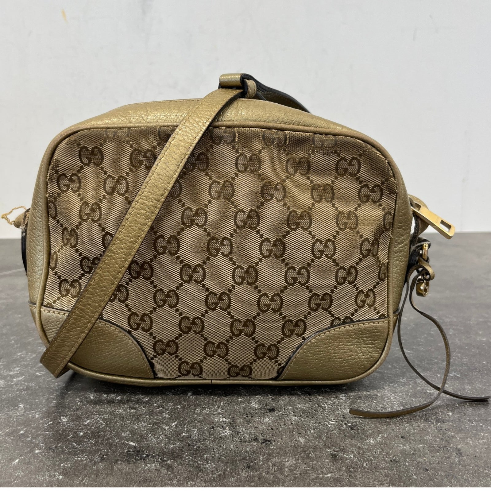 Women's Bree Gg Canvas Crossbody Bag Gold - Photo 11