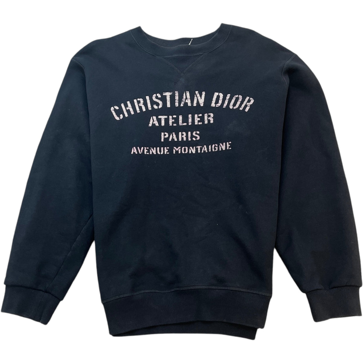 Men's Logo Print Sweatshirt Navy Size XXL - Photo 1