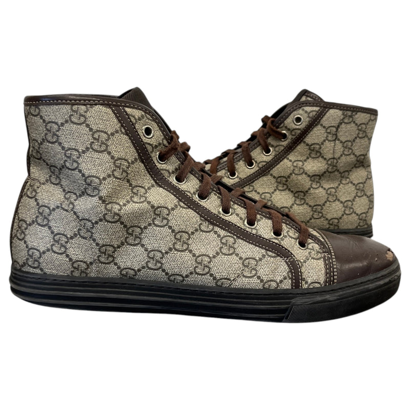 Men's GG Supreme High Trainers Brown Size UK 9 / EU 43