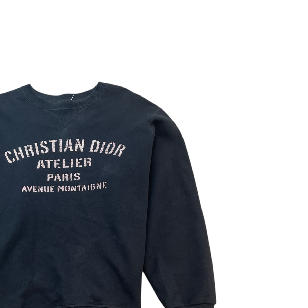 Men's Logo Print Sweatshirt Navy Size XXL - Photo 3