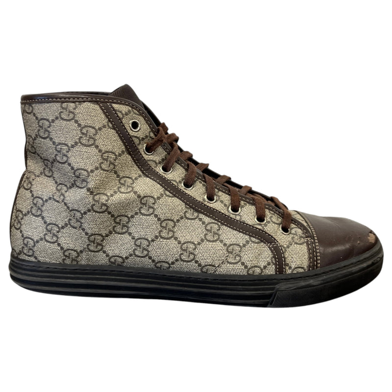 Men's GG Supreme High Trainers Brown Size UK 9 / EU 43