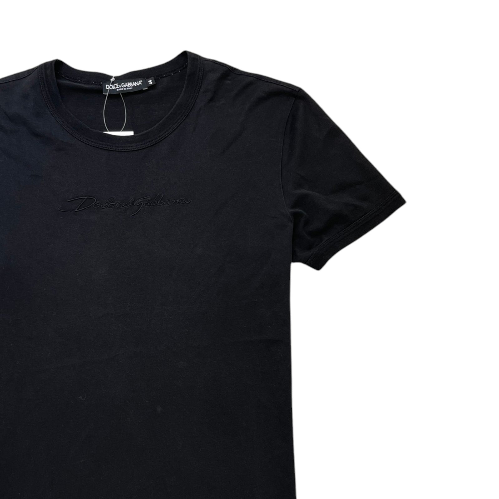 Men's Embroidered Logo T-Shirt Black Size IT 46 / UK S - Photo 3