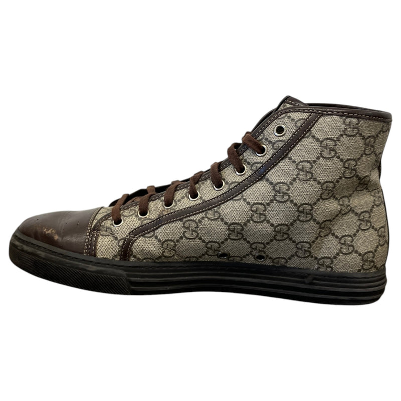 Men's GG Supreme High Trainers Brown Size UK 9 / EU 43