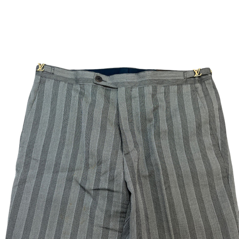 Men's Lv Striped Trousers Grey Size IT 44 / UK 28