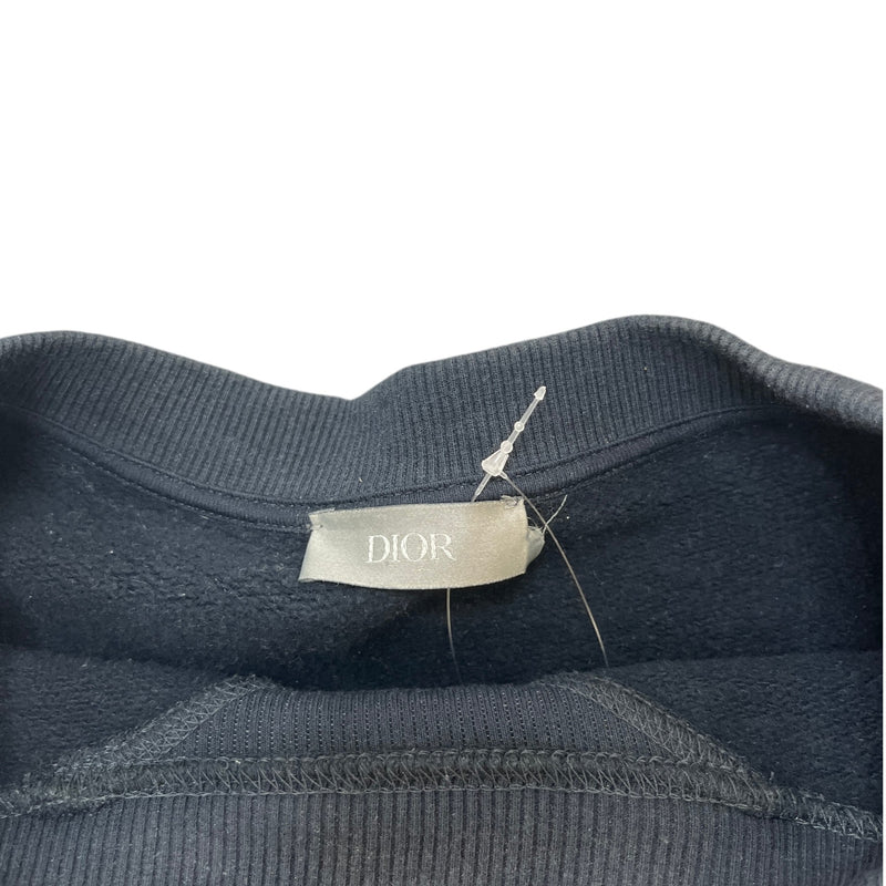 Men's Logo Print Sweatshirt Navy Size XXL
