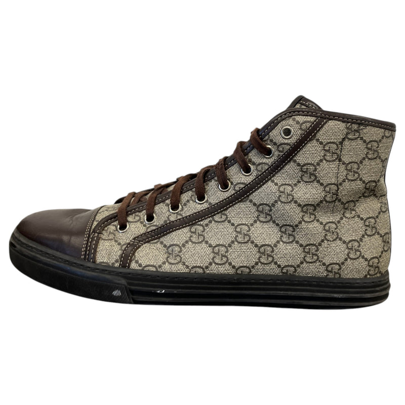 Men's GG Supreme High Trainers Brown Size UK 9 / EU 43