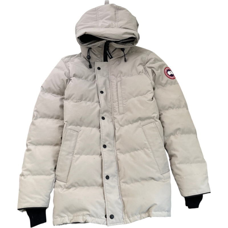 Men's Carson Fur Limestone Down Jacket Beige Size M