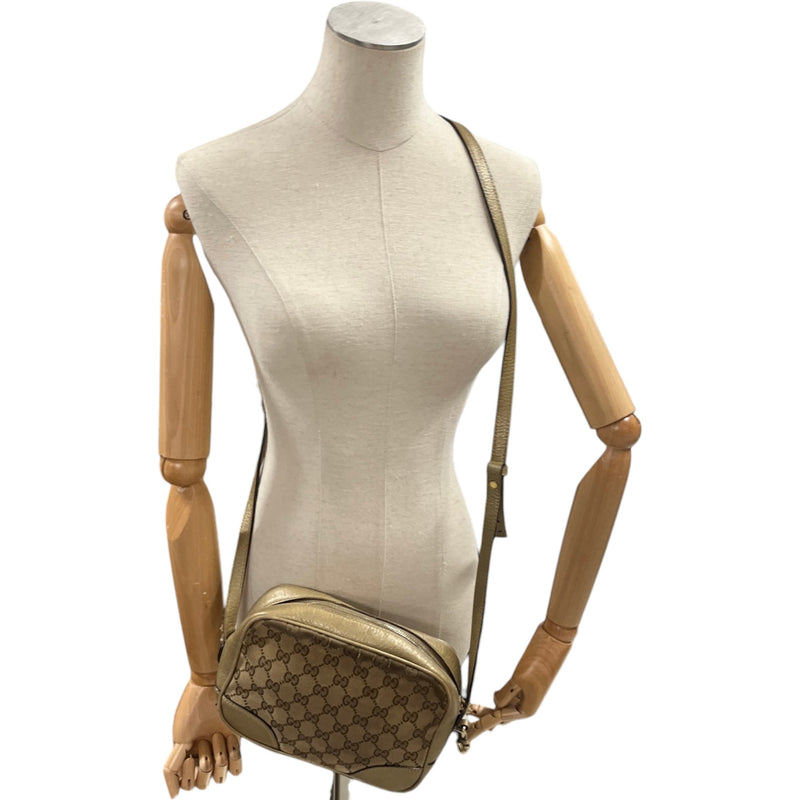 Women's Bree Gg Canvas Crossbody Bag Gold