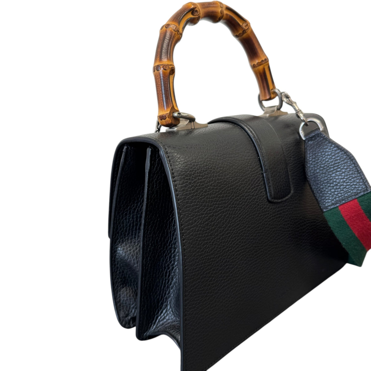 Women's Dionysus Bamboo Top handle Handbag Navy - Photo 7