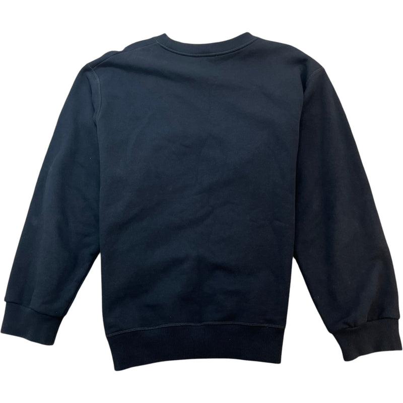 Men's Logo Print Sweatshirt Navy Size XXL