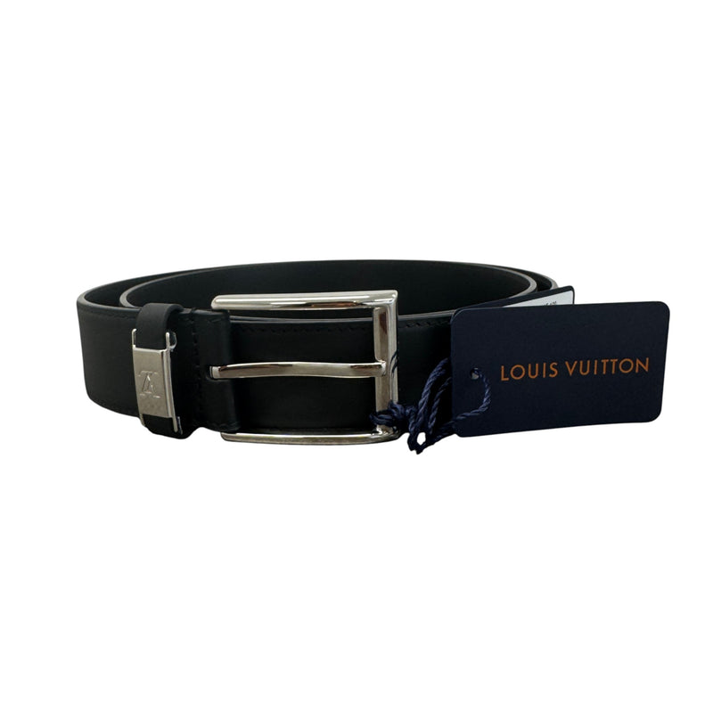 Men's LV Buckle Belt Black Size 40"
