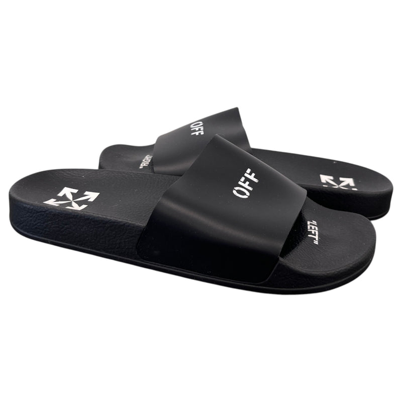 Men's Pool Slides Black Size UK 7 / EU 41