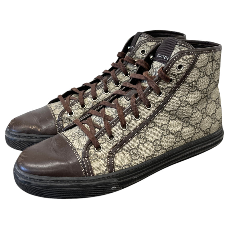 Men's GG Supreme High Trainers Brown Size UK 9 / EU 43