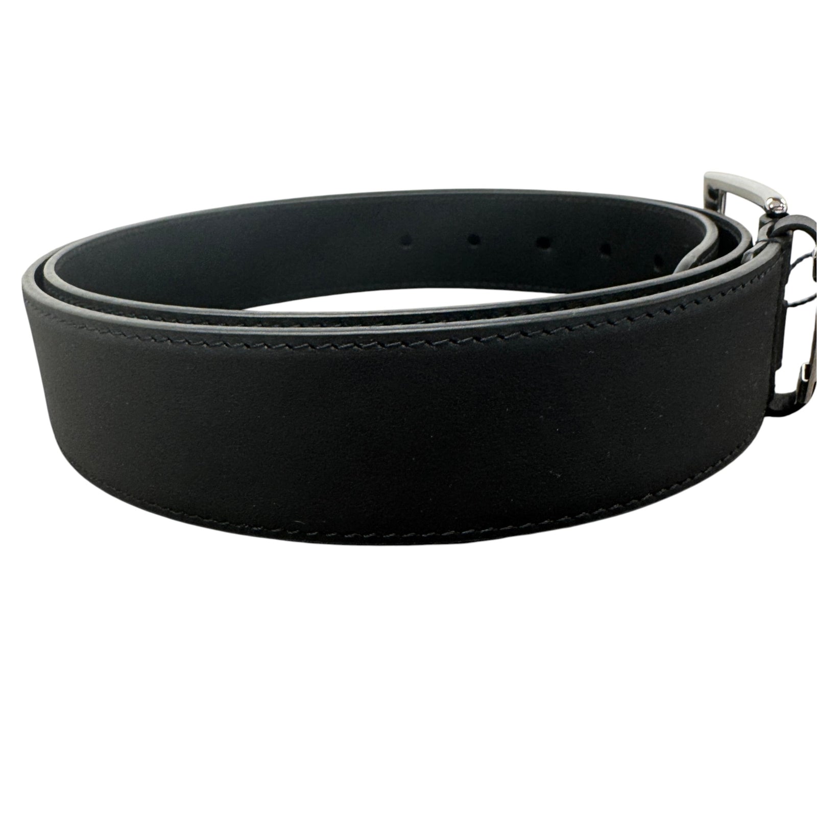 Men's LV Buckle Belt Black Size 40" - Photo 2
