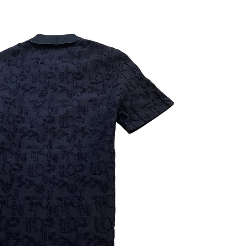 Men's Monogram Quarter Zip T-Shirt Navy Size S