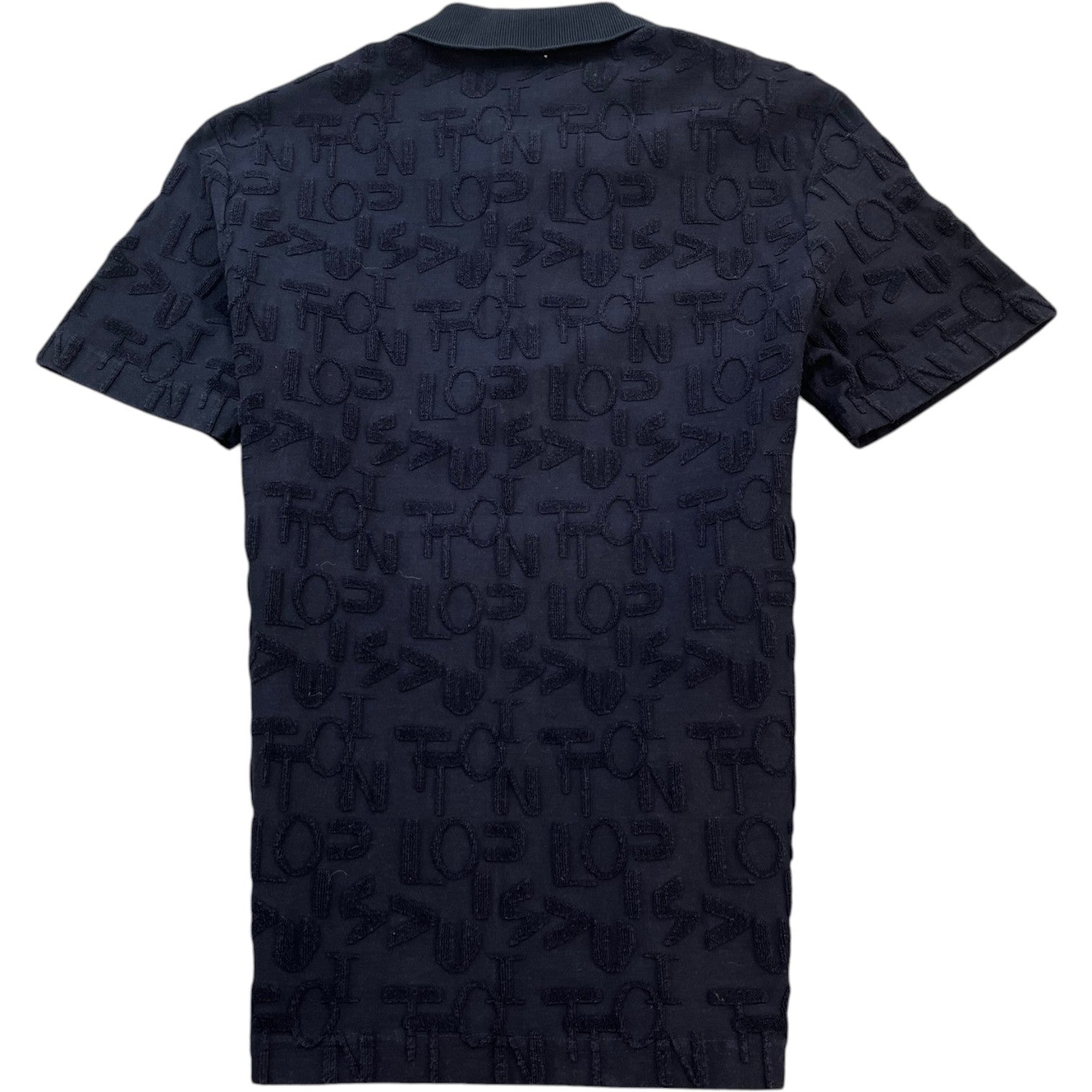Men's Monogram Quarter Zip T-Shirt Navy Size S - Photo 2