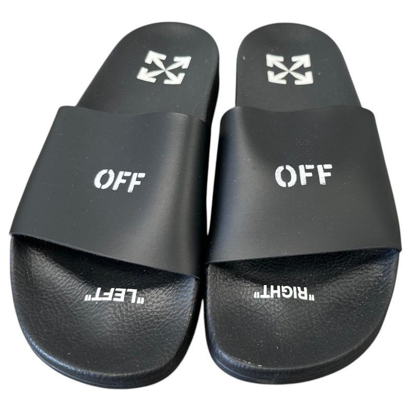 Men's Pool Slides Black Size UK 7 / EU 41