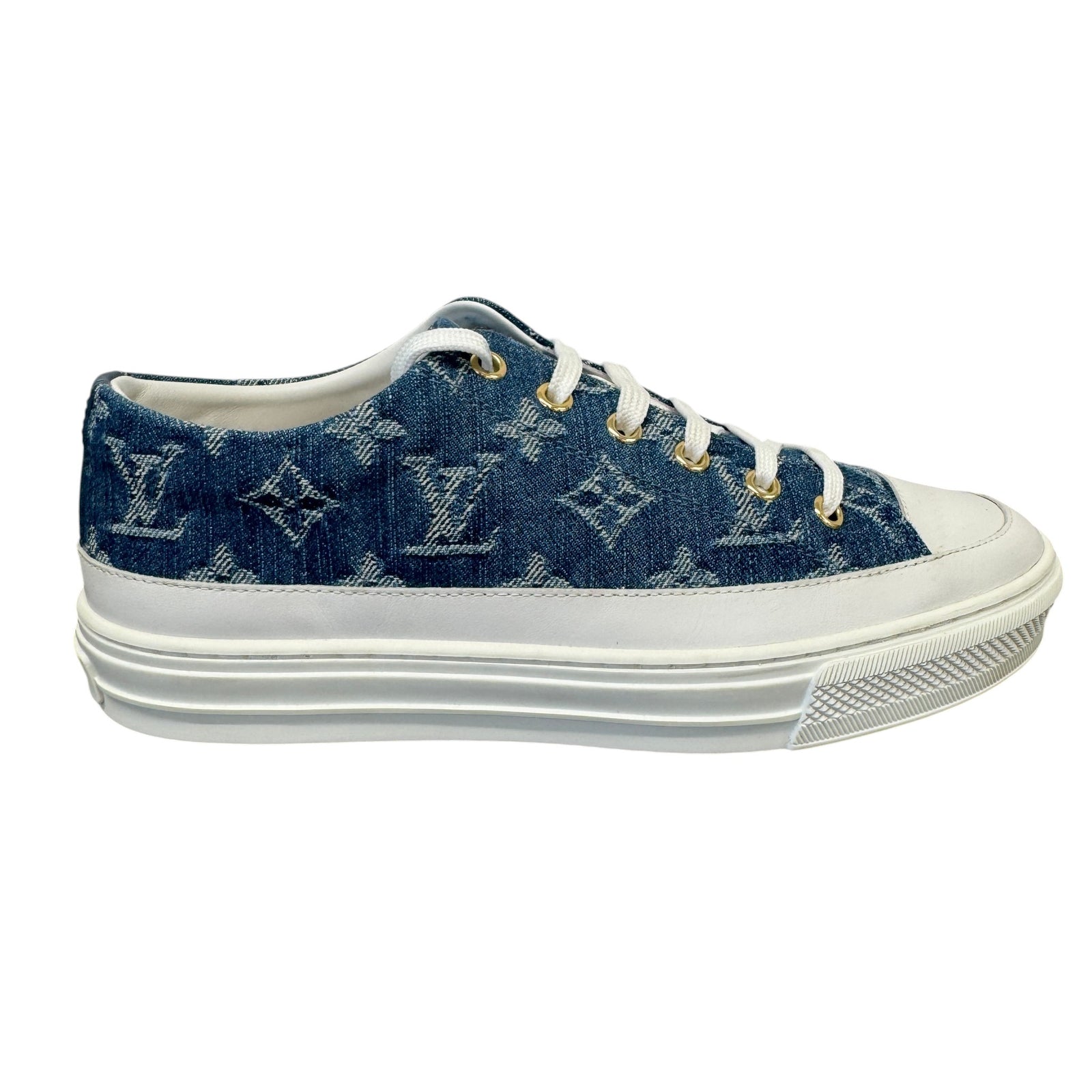 Women's Monogram Stellar Low Trainers Blue Size EU 37.5 / UK 4.5 - Photo 1