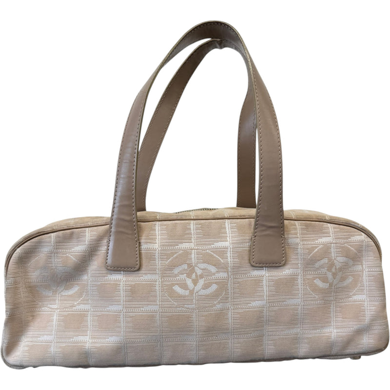 Women's Travel Line Bowler Handbag Beige