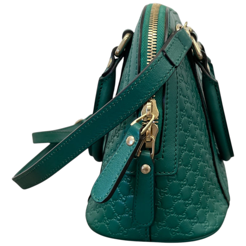 Women's Mini Microguccissima  Dome Handbag Green