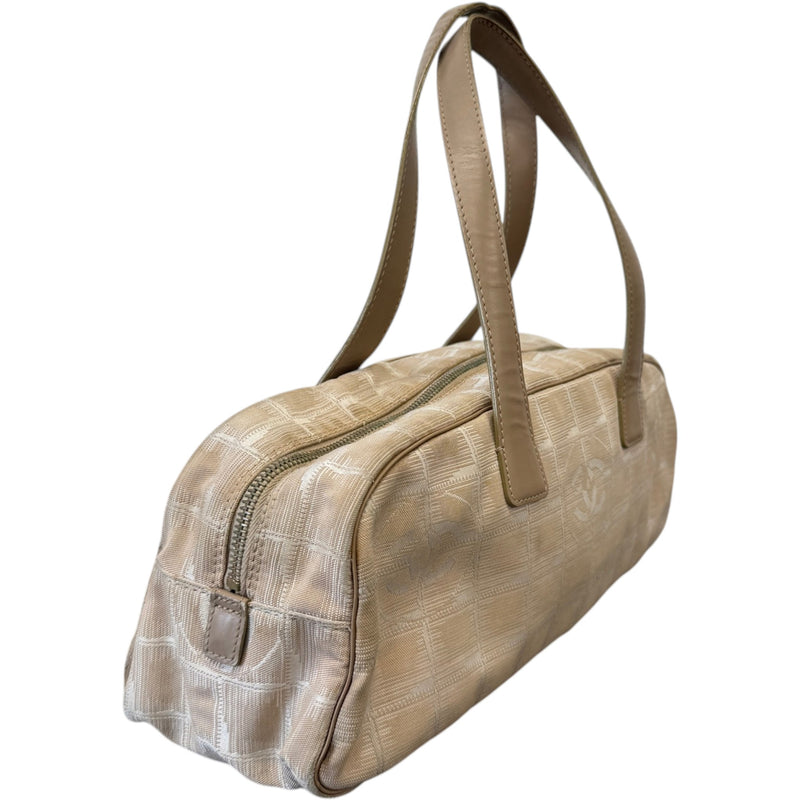 Women's Travel Line Bowler Handbag Beige