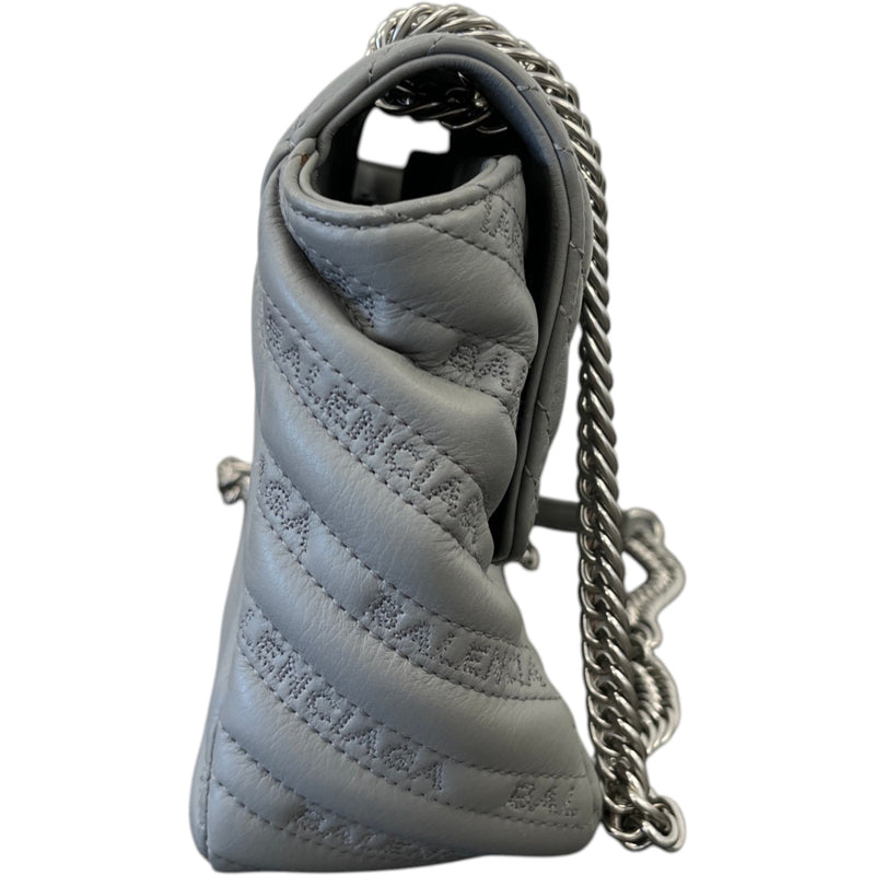 Women's Bb Quilted Embossed Bag Grey