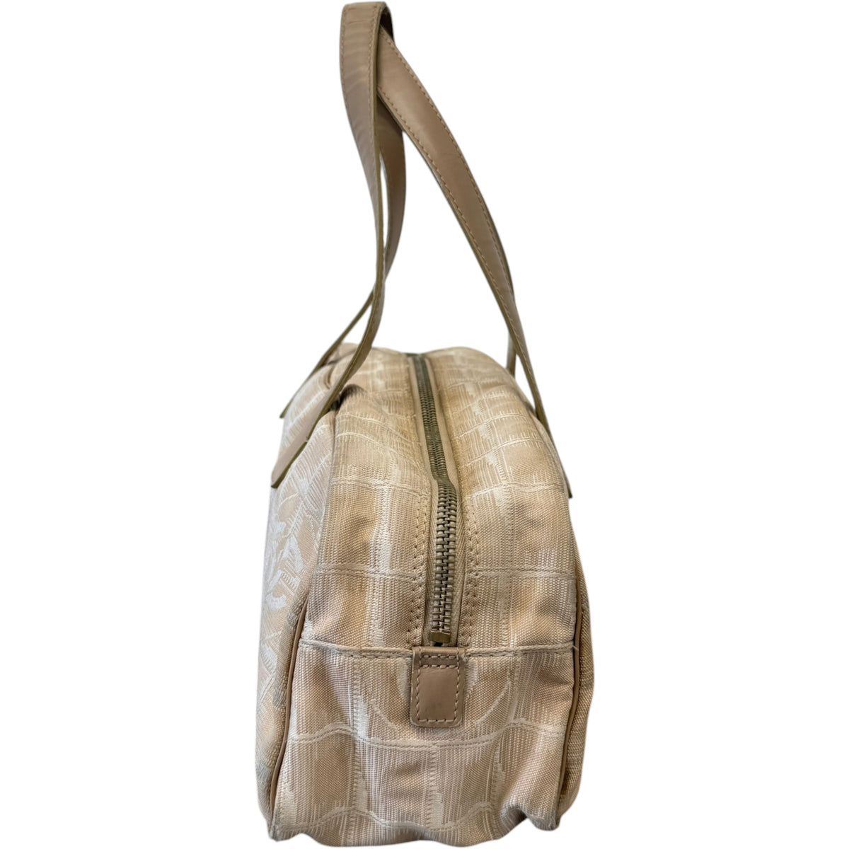 Women's Travel Line Bowler Handbag Beige - Photo 5