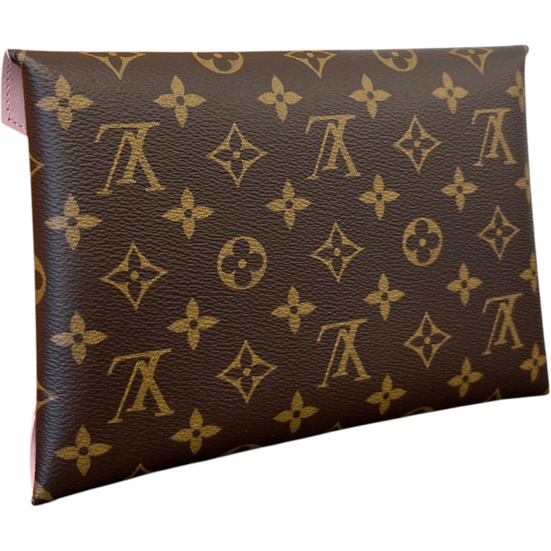 Women's Monogram Kirigami Pochette 3-Piece Set Pouch Brown
