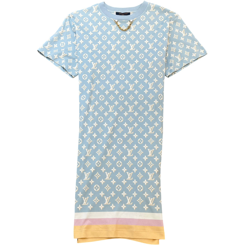 Women's 2023 Monogram Mini Dress Blue Size M / UK 10