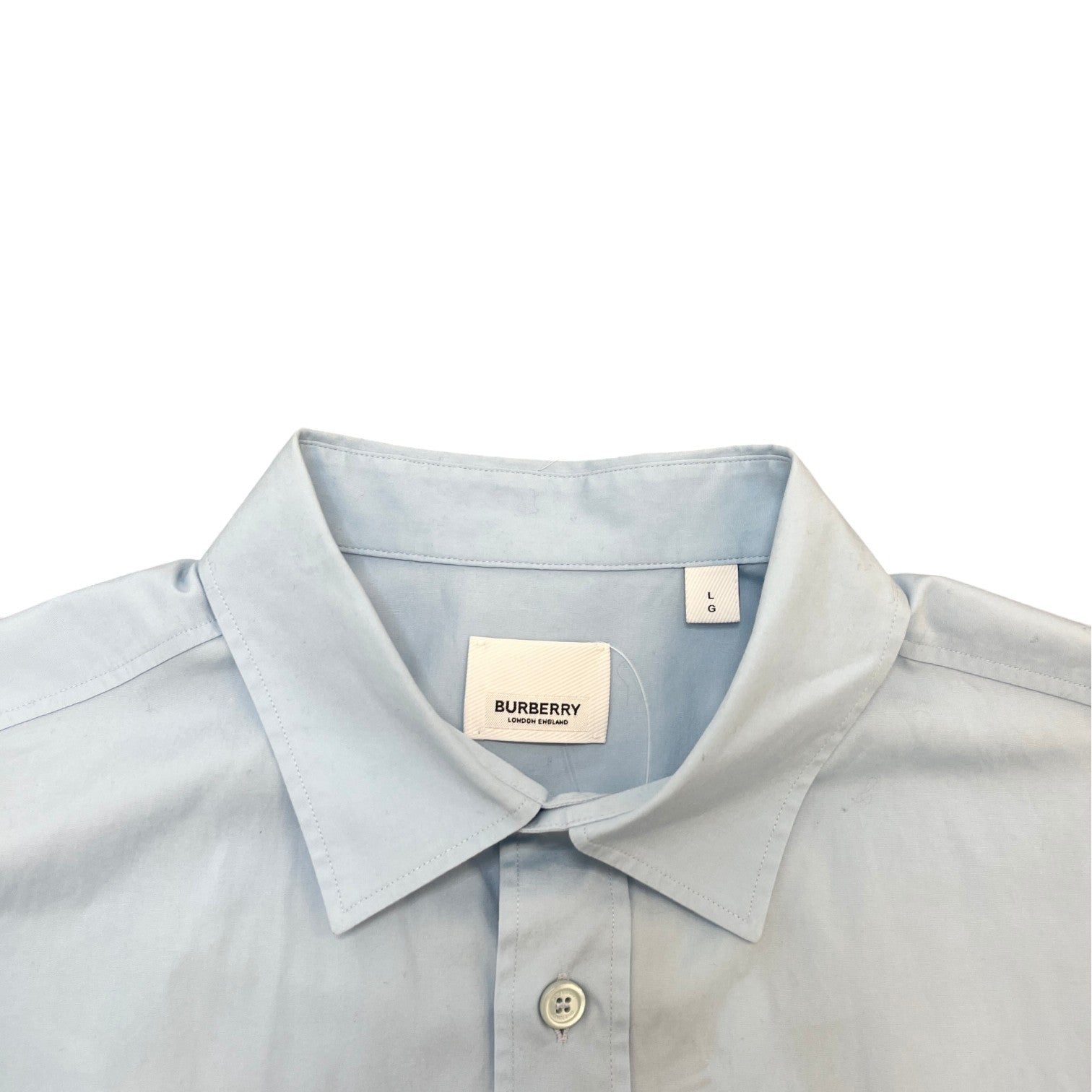 Men's Embroidered Tb Logo Long Sleeve Shirt Blue Size L - Photo 6