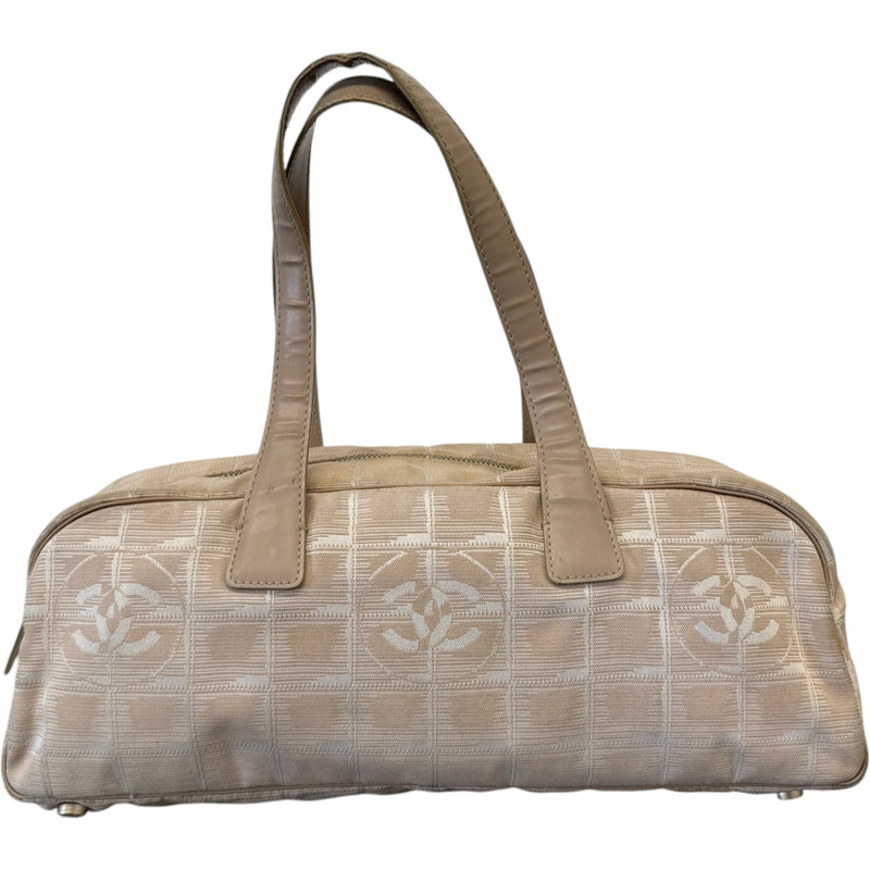 Women's Travel Line Bowler Handbag Beige