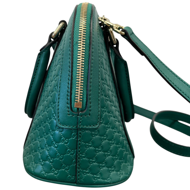 Women's Mini Microguccissima  Dome Handbag Green