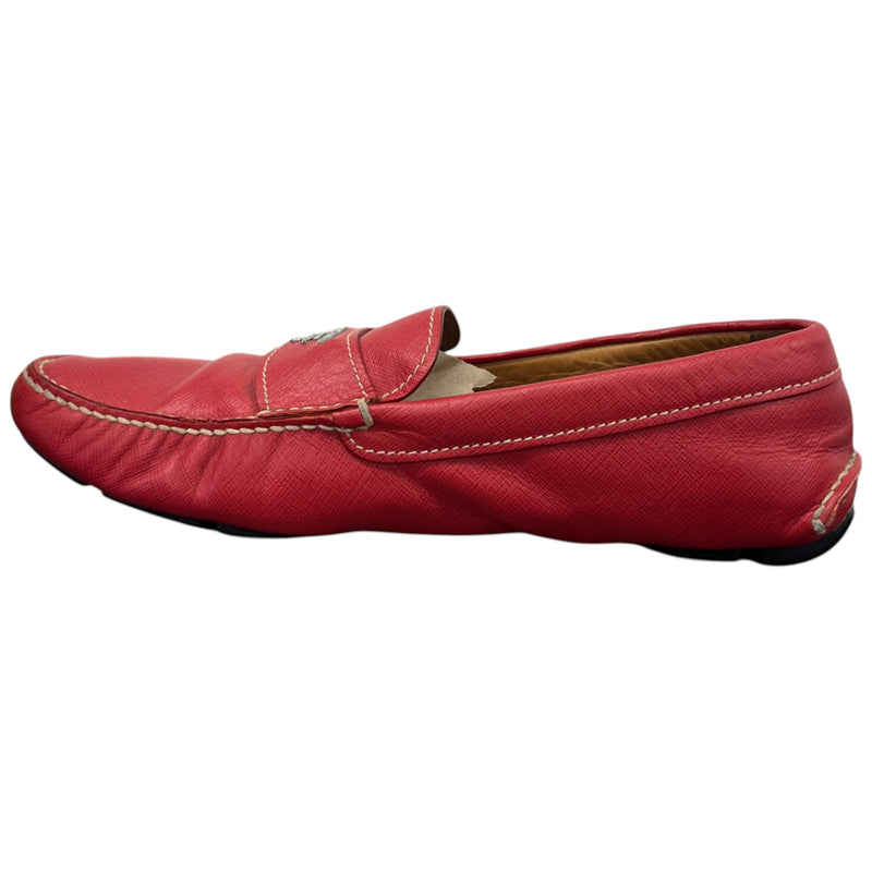 Men's Driver Loafers Red Size UK 9 / EU 43