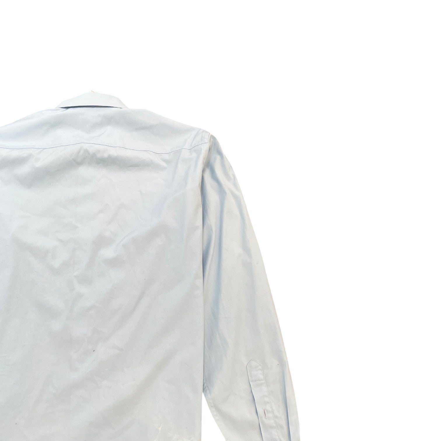 Men's Embroidered Tb Logo Long Sleeve Shirt Blue Size L - Photo 4