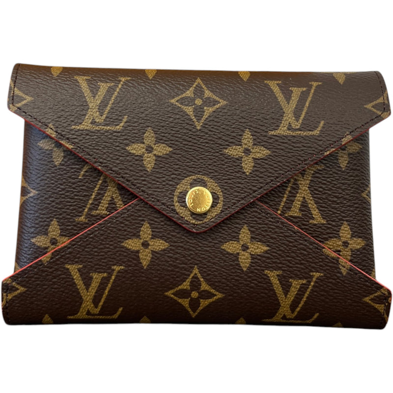 Women's Monogram Kirigami Pochette 3-Piece Set Pouch Brown