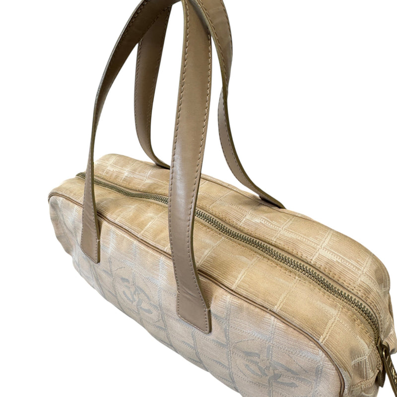 Women's Travel Line Bowler Handbag Beige