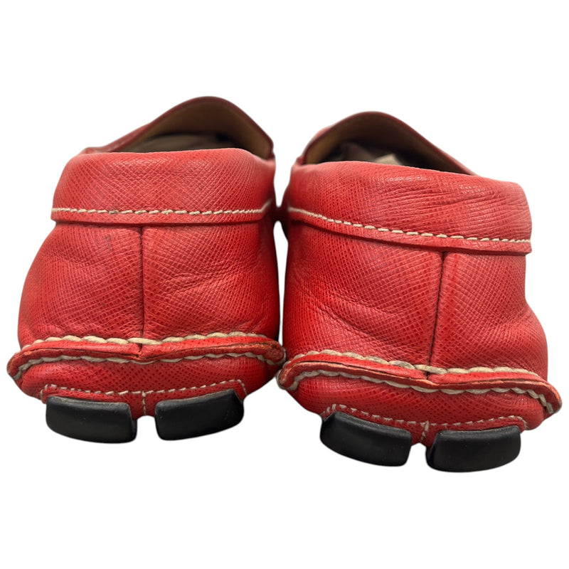 Men's Driver Loafers Red Size UK 9 / EU 43
